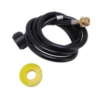 Marhynchus Adaptateur de Tuyau D'extension de Gaz de Carburant pour Réservoirs de 1 LB à 20 LB avec Raccords en Laiton pour Gril Portable, Poêle de Camping, Chauffage RV (4 Pieds)