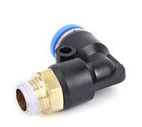 Marhynchus Ajusteur D'air D'assistance, Machine, Buse de Valve de Gaz, Régulateur de CO2 en Laiton Réglable avec Fermeture Hermétique pour la Coupe du Cuir et (Trachée 6mm/filetage M5/non réglable)