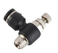 Marhynchus Ajusteur D'air D'assistance, Machine, Buse de Valve de Gaz, Régulateur de CO2 en Laiton Réglable avec Fermeture Hermétique pour la Coupe du Cuir et (Trachée 6 mm/diamètre du filetage