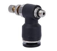 Marhynchus Ajusteur D'air D'assistance, Machine, Buse de Valve de Gaz, Régulateur de CO2 en Laiton Réglable avec Fermeture Hermétique pour la Coupe du Cuir et (Trachée 6mm/filetage M5/réglable)