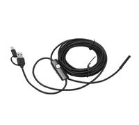 Marhynchus AN100-5.5 Caméra D'inspection Endoscopique 3 en 1 avec 6 Lumières LED Réglables pour Téléphone, Outil D'inspection de Pipeline Endoscope HD, Matériau ABS Durable (3,5 m)