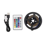 Marhynchus Bande Lumineuse LED RVB avec Télécommande à 24 Touches, 5 Options de Longueur, Bandes Lumineuses Multicolores Alimentées par USB pour la Maison, la Cuisine, le Bar, la Décoration (Hmm)