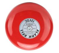 Marhynchus Bobine électromagnétique de Cloche électrique en Acier au Carbone de 6 Pouces, Alarme Forte de 95db avec Surface Anticorrosion Galvanisée pour Installation au Plafond Mural (12V)