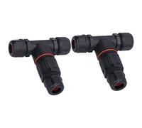 Marhynchus Boîte de Jonction à 3 Voies, Matériau en Nylon et Laiton, étanche IP68, pour Appareils Extérieurs, y Compris Lampadaires et Lampes de Jardin (Trois entrées et trois sorties)