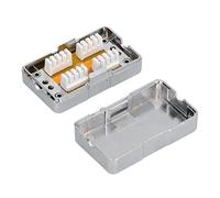 Marhynchus Boîte de Jonction CAT6 ABS Plastique RJ45 Boîte/Couvercle de Connexion blindé à Port Unique avec Module pour la Connexion du Câble sécurisé