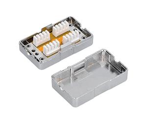 Marhynchus Boîte de Jonction CAT6 ABS Plastique RJ45 Boîte/Couvercle de Connexion blindé à Port Unique avec Module pour la Connexion du Câble sécurisé