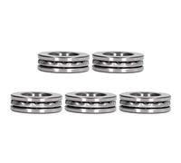 Marhynchus Boulons à Billes de Poussée en Acier High Precision Plane Balles Axiales Roulement pour les Crochets de Grue 5 Pcs pour Pompes à Eau Verticales (51206)