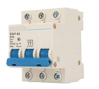 Marhynchus Breaker Miniature Actuel Mystiek/Fantradant 3P Automatique pour L'immeuble de Bureaux DZ47 63 400V avec une Grande capacité pour un Usage Domestique, un Matériau en Nylon, adapté à