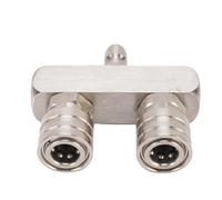 Marhynchus Buse de Nettoyeur Haute Pression 1/4" à Connexion Rapide 5000 PSI Buse de Pulvérisation à Double Tête en Acier Inoxydable avec 4 Embouts pour Une Couverture de Nettoyage