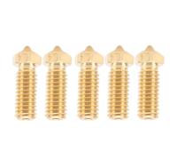 Marhynchus Buses en Laiton de 0,4 Mm, 5 Pièces de Remplacement de Buse Hotend Usinées CNC avec Forme D'entonnoir Poli pour une à Grande Vitesse et la Prévention des Obs
