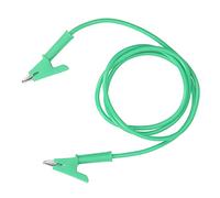 Marhynchus Cable de Test de Clamp/Holder Clamp/Holder 20A à Deux Fins avec Gaine en Silicone, Tension 3000V pour les Projets électriques de Véhicules de Voiture, Testeur de Tension (GREEN)