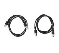Marhynchus Câble D'Extension BNC 2 Pièces, Impédance de 50 Ohms, Câble en Cuivre Pur de 1 M pour Extension de Surveillance D'oscilloscope (Rallonge BNC)