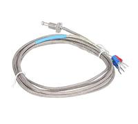 Marhynchus Capteur de Température Capteur de Sonde à Vis de Thermocouple PT100 Plage de Fil de 2000 Mm -328 °F à 842 °F Mesure de Température Industrielle M8 pour les Techniciens de Réparation de