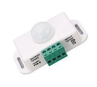 Marhynchus Capteur PIR, Interrupteur de Détection de Corps à Temps de Retard Réglable, Contrôle de Mouvement LED pour la Maison, 12 V-24 V, 6 A, Parfait pour une Utilisation Intérieure et Extérieure