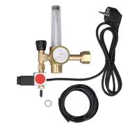 Marhynchus CGA320 Régulateur de CO2 en Laiton avec électrovanne Débitmètre 0-4000 PSI Jauge pour Culture Hydroponique Tentes Serres (Prise UE 220V)