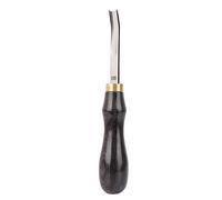Marhynchus Chanfrein de Chanvre Biseauté Couteau Fin en Cuir Large Pelle Outil de Bricolage à Manche Noir(8mm)