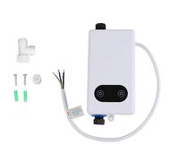 Marhynchus Chauffage à Eau électrique instantané Chauffe-eau sans Réservoir Mini Conception en Acier Inoxydable Chauffage 3400W avec Protection contre les Fuites pour la Cuisine Bains de