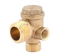 Marhynchus Clapet anti-retour 3 ports en laiton compresseur d'air outil de connecteur de Tube de clapet anti-retour fileté mâle, clapet anti-retour de compresseur d'air 10 * 16 * 20mm