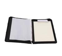 Marhynchus Classeur en Cuir PU, Portefeuille, Organisateur de Documents, Dossier, Carnet D'affaires avec 10 Poches, 4 Anneaux, Porte-stylo pour Ordinateur Portable