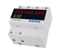 Marhynchus Commutateur de Transfert Automatique 63A 4P 3PH Protecteur de sous-Tension de surintensité ATS avec Affichage LED Disjoncteur Réglable pour Générateur, Onduleur, Réseau