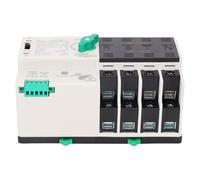 Marhynchus Commutateur de Transfert Automatique Double Puissance, 4P 125 A 400 V ATS avec Contacteurs Argentés et Matériau Ignifuge, pour Usines, Centres Commerciaux, Garderies