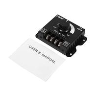 Marhynchus Contrôleur de Variateur PWM 12V-24V 30A, Variateur de Bande LED avec Bouton, luminosité Réglable de 0 à 100% pour Bandes Lumineuses LED Monochromes