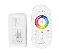 Marhynchus Contrôleur RGBW 7 Couleurs avec Télécommande, DC12 à 24V 2.4G sans Fil RF Touch Gradateur RGBW Gradation LED RGB Strip Light Controller