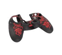 Marhynchus Coque en Silicone Durable pour Manette, Conception Antidérapante, Ajustement Parfait, pour les Fans de Jeux (noir rouge)