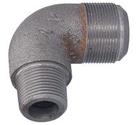 Marhynchus Coude de Compresseur d'air en Fonte, Coude de Rue à 90 Degrés 33 X 27 Mm pour Accessoires de Pompe de Compresseur d'air, Raccord fileté Haute Pression pour 'air 1.6 3100 (en fer