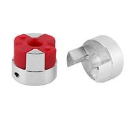 Marhynchus Coupleur d'arbre d'accouplement Plum, Coupleur CNC Haute Résistance en Alliage 'aluminium, Couplage Flexible 'amortissement des Vibrations pour Appareils Mécaniques (7mm-11mm)