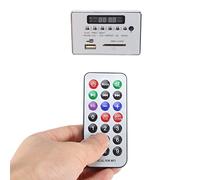 Marhynchus DC12V Bluetooth MP3 Decoder Board Module Audio Module de Lecteur MP3 de Décodeur avec Affichage LED Numérique Radio FM USB Lecteur de Carte SD pour Système (Version Argent Bluetooth 12V)