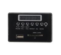 Marhynchus DC12V Bluetooth MP3 Decoder Board Module Audio Module de Lecteur MP3 de Décodeur avec Affichage LED Numérique Radio FM USB Lecteur de Carte SD pour Système (Version Noire Bluetooth 12V)