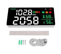 Marhynchus Décibelmètre, Affichage LED 11 Pouces, Mesure 30-130 DB pour la Surveillance de la Température Sonore et de l'humidité dans les Bureaux D'usine de Studio à Domicile