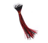 Marhynchus Diodes LED Pré-câblées, économie D'énergie, DC 9-12V, 3, 5, 10mm, Lumière Blanche, Rouge, Bleue, Verte, pour la Décoration de la Maison, 50 Pièces (5 millimètres)