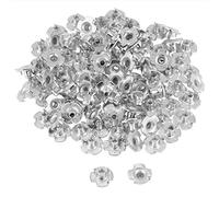 Marhynchus Écrous en T en Acier au Carbone plaqué Zinc, écrous en T à Quatre Dents avec Protection contre la Rouille pour Meubles en Bois 100 Pièces (M5)