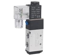 Marhynchus Électrovanne D'air, Vanne de Commande Pneumatique à 2 Positions et 5 Ports de Taille Compacte pour Système de Compresseur D'air (DC12V)