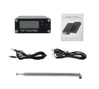 Marhynchus Émetteur FM 0,5 W Émetteur FM à Large Bande de Diffusion avec Affichage Numérique 76-108 MHz 320 Fréquences pour Téléphone PC Lecteur MP3 Portée 2000 M (Black)