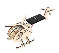 Marhynchus en Bois D'énergie Solaire Avion DIY Modèle Kit Éducatif Tige Jouet pour Enfants Âges 4 avec Hélice Moteur Principe Léger Artisanat