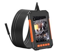 Marhynchus Endoscope Industriel avec écran LCD de 4,3 Pouces, Endoscope Portable 1080P, Caméra de 8 Mm, 8 Lumières LED, étanche IP67, Câble de 5 M, 2600 MAh pour l'inspection Automatique des Tuyaux