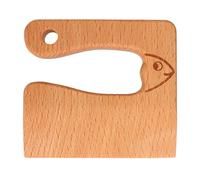 Marhynchus Enfants Couteau en Bois en Bois Sûr de Fruits à Légumes Jouet en pour les Tout-petits âgés de 2 à 8 Ans avec Matériau en Hêtre pour la Cuisine Extérieure Utilisation de (Poisson)