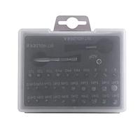 Marhynchus Ensemble d'extracteurs de Vis Endommagés 33 Pièces, Outils en Acier Rapide pour Vis Cassées, Compatibles avec les Perceuses électriques, Idéal pour Différents Types de (Gris clair)