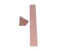 Marhynchus Ensemble D'Outils de Mesure de Guitare Accessoires D'instruments de Musique Guitare Luthier Outils en Aluminium Sèche à Couche Droite à Bord Droite pour la Barre de la Barre de (GOLD)