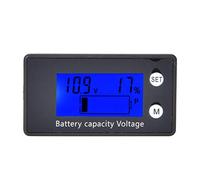 Marhynchus Équipement de Tension de Batterie Portable Voltmètre Numérique LCD DC DC 10-100V pour un Usage Industriel ((10-100V) bleu)
