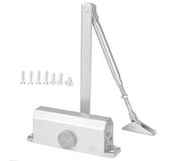 Marhynchus Ferme-porte Hydraulique Automatique avec Culbuteur épais et Flèche Télescopique, Universel pour Portes Gauche Droite jusqu'à 180 Degrés, adapté au Bois et au Métal (061 portant 65KG)