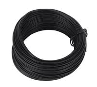 Marhynchus Fil Métallique Facile 0,9 Fil Revêtu PVC Ronde 40 M pour une Utilisation Intégrale (BLACK)