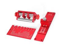 Marhynchus Gabarit D'affûtage de Burins, Guide D'affûtage en Alliage D'aluminium pour Ciseaux et Rabots avec Règle D'angle, Réglage D'angle Multiple de 10 à 45 Degrés