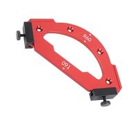 Marhynchus Gabarit de Fraise à Coins Arrondis, Gabarit de Rayon en Alliage d'aluminium de Haute dureté pour le Travail du Bois, Réglage Rapide de l'angle de Serrage pour une Mise en Forme et une