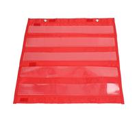 Marhynchus Graphique de Poche Magnétique Clear Pockets Tableau de L'enseignement Organisateur de Poche Transparent avec des Attaches de Boucle de Crochet pour la Classe Homeschool (rouge)