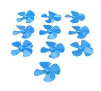 Marhynchus Hélice à 4 Pales de 80mm, 10 Pièces, Accessoires de Modèle de Jouet Rotatif en Plastique ABS avec Trou de 2mm, pour Jouets de Bateau de Voiture Télécommandés (Blue)