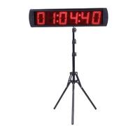 Marhynchus Horloge de Course Numérique, Affichage LED à 6 Chiffres avec | Boîtier en Alliage D'aluminium, LED Lumineuse Visible à Partir de 124 Pieds, Buzzer intégré avec Sourdine, Compte à